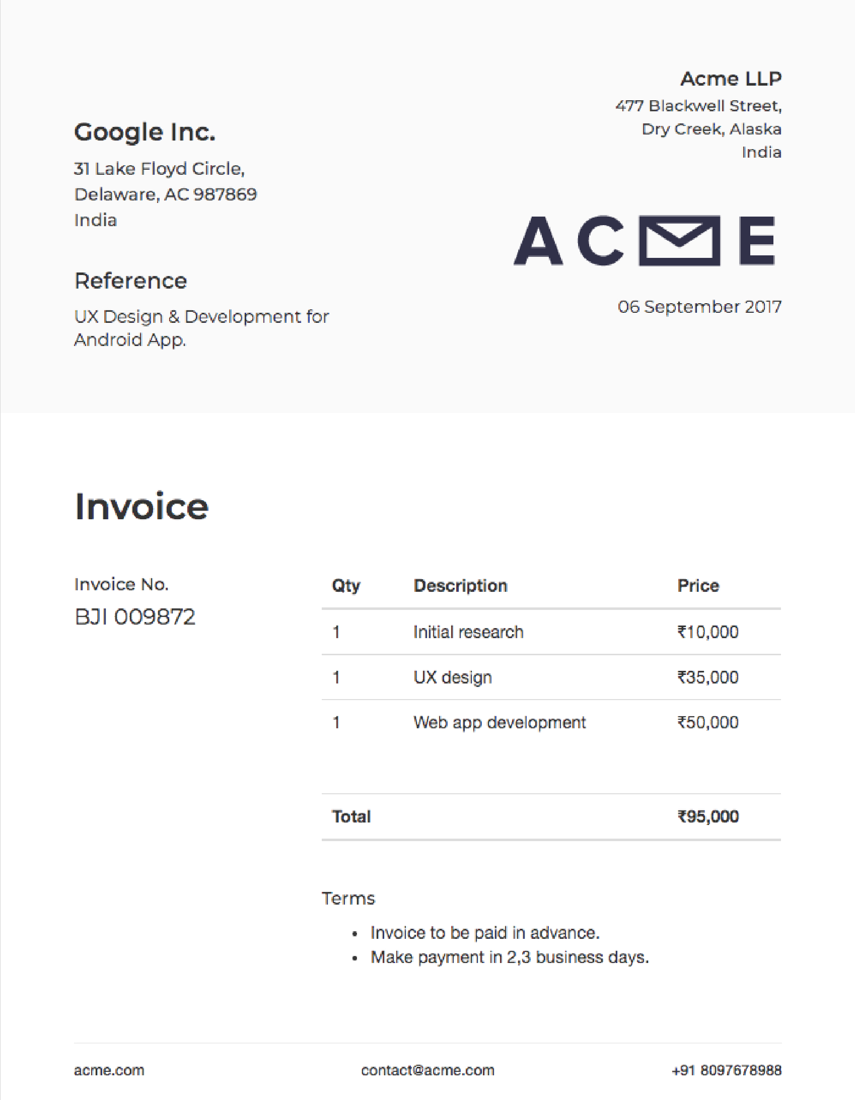 Invoice sample 1 preview image